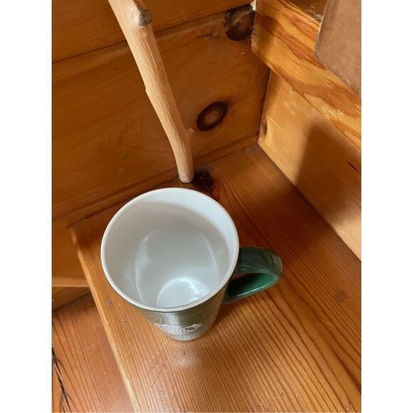 Starbucks Hunter Green Tall Ceramic Coffee Tea Mug Cup 16 oz - Picture 3 of 4